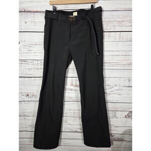 Sun Valley Ski Pants Mens 44 Black Softshell Snow Winter Adjustable Belt